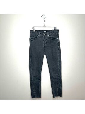Hudson Jeans Black Straight Leg High Rise Size 27